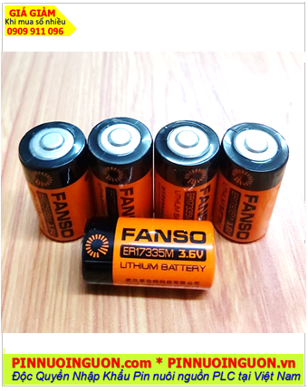 Pin Fanso ER17335M; Pin ER17335M; Pin Nuôi nguồn Fanso ER17335M lithium 3.6v 2/3A 1700mAh chính hãng
